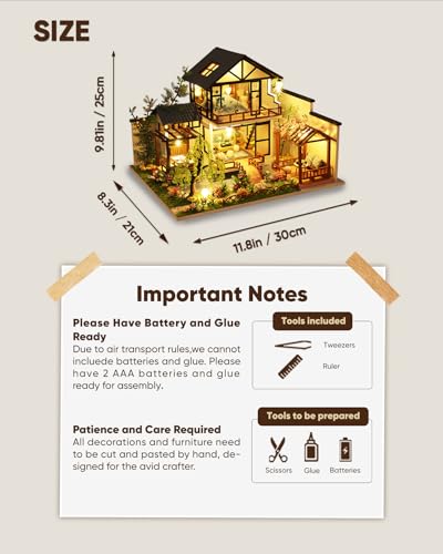 DIY Japanese Miniature House Kit Dollhouse Kit for Adults to Build