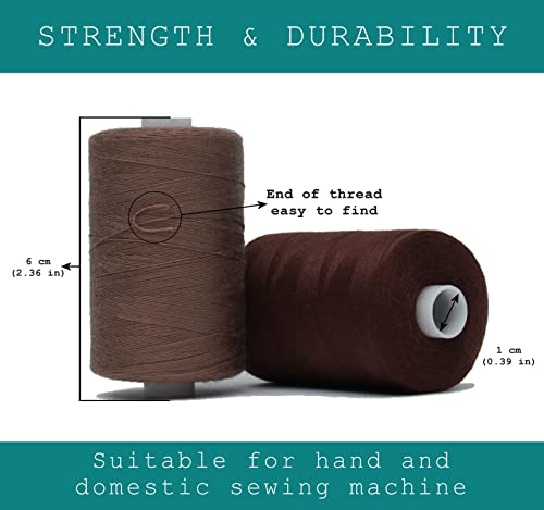 Sewing Thread in Brown Color Tones (30000 Foot)