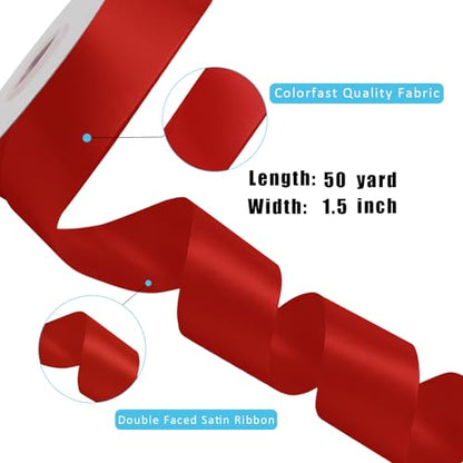 1 1 2 Inch 50 Yard Double Faced Satin Ribbon