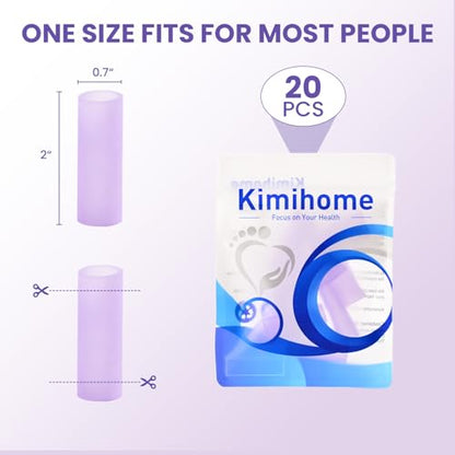 20 PCS Gel Finger Sleeve Protectors (20 Count)