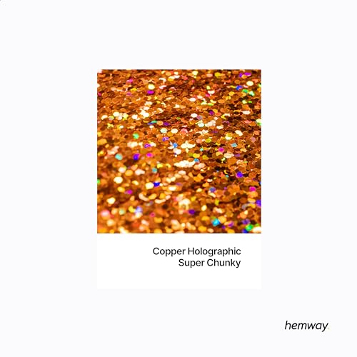 Resin Glitter Copper Holographic 100g Super Chunky (3.5 Ounce)