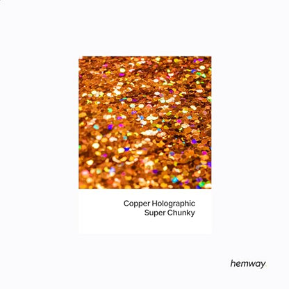 Resin Glitter Copper Holographic 100g Super Chunky (3.5 Ounce)