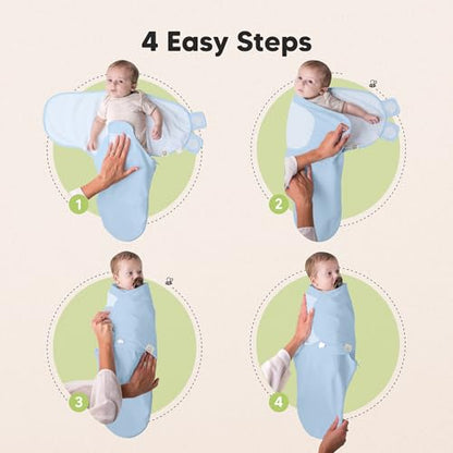 Newborn Swaddles with Zippers (3 Count)