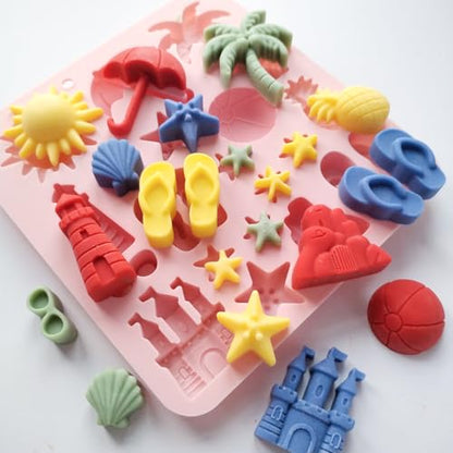 Summer Beach Theme Chocolate Molds (2 Count)