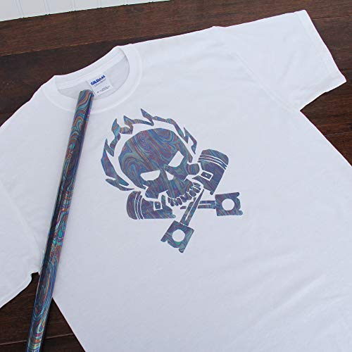 10 Yard x 20" Wide Threadart Liquid Metal Heat Transfer Vinyl Film