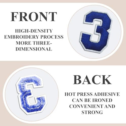 Letter and Number Iron On Patches (72 Count)
