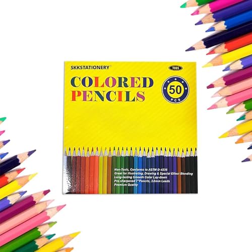 50Pcs Colored Pencils (50 Count)