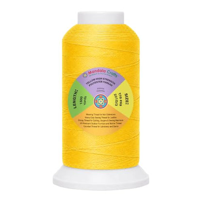 Yellow Tex 70 Polyester Heavy Duty Thread for Upholstery