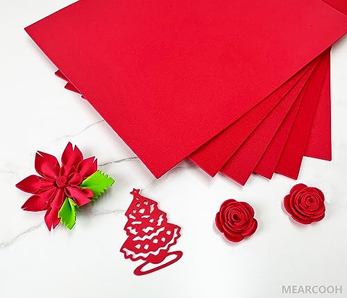 Red Foam Sheets Crafts 9x12 Inch 2mm Eva Color Craft Foam Paper for Crafts Project Preschoolers Classroom Scrapbooking DIY Cosplay (10 Count)
