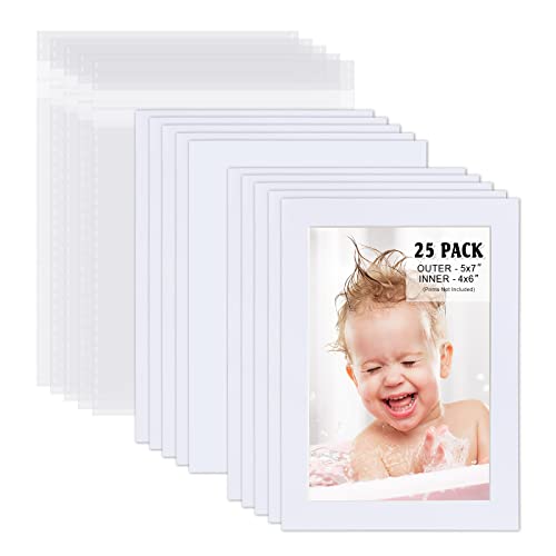 Pack of 25 White Pre