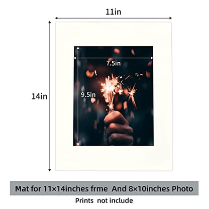 10 Pack Acid Free Ivory Picture Frame Mats