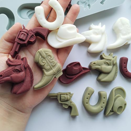2 Pack Cowboy Chocolate Molds (2 Count)