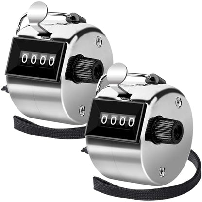 2 Pack Tally Counter Clicker 4 Digit Number for School Event