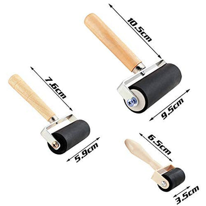 3 Pack Rubber Roller