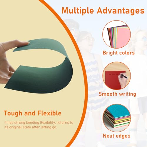 40 Sheets 20 Assorted Colors Cardstock 8.5 x 11 Craft Paper 75lb (40 Count)