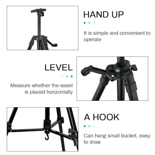 21 61 Inch Adjustable Art Easel Stand for Painting with Tray