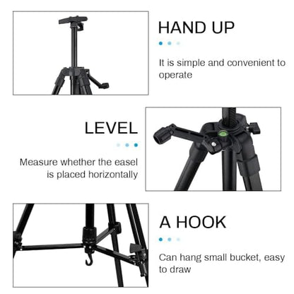 21 61 Inch Adjustable Art Easel Stand for Painting with Tray