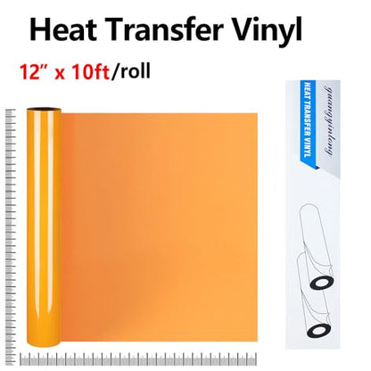 Heat Transfer Vinyl Light Orange HTV Rolls