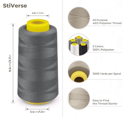 Serger Thread 5 Cones (45000 Foot)