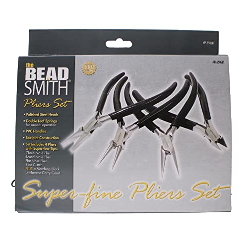 Slim Line Pliers Set With Extra Fine Tips (4 Count)