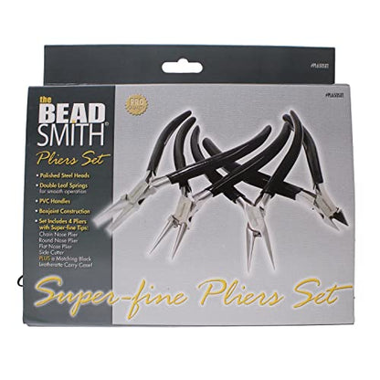 Slim Line Pliers Set With Extra Fine Tips (4 Count)
