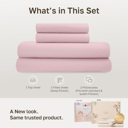 Organic Cotton Deep Pocket Full Size Sheets Set