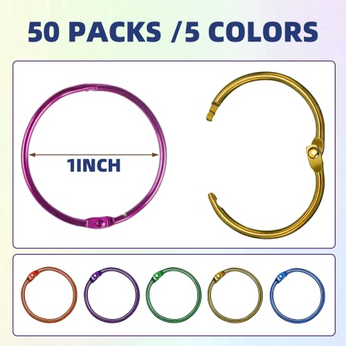 50 Pcs Binder Rings (50 Count)