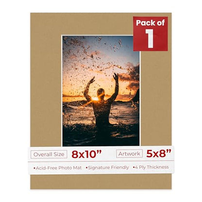 8x10 Mat Bevel Cut for 5x8 Photos