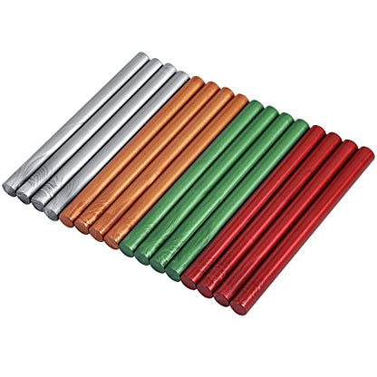 16Pcs Christmas Sealing Wax Sticks for Wax Seal Stamp (16 Count)