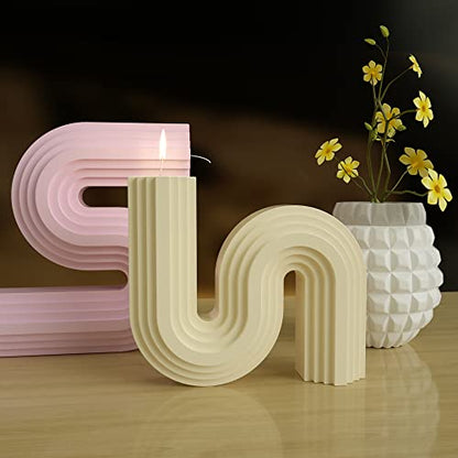 2 Pack 6 inch + 7 inch Twist Candle Molds (2 Count)