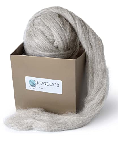 Natural Wool roving (8 Ounce)