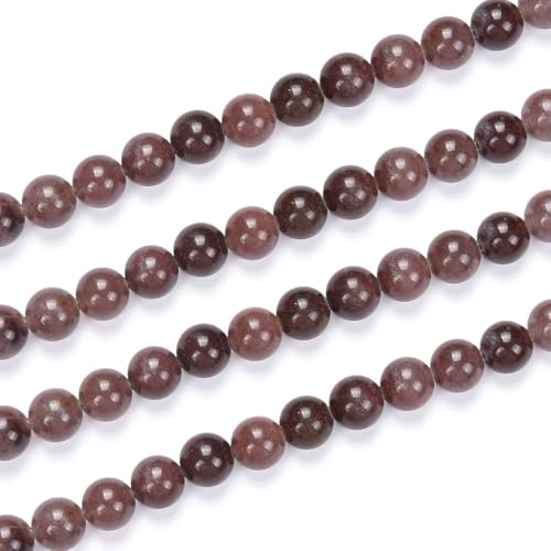70pcs Adabele Natural Purple Aventurine Gemstone 10mm Round Beads (68 Count)
