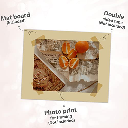 20 Pack 5x7 Uncut Photo Mat Matboards