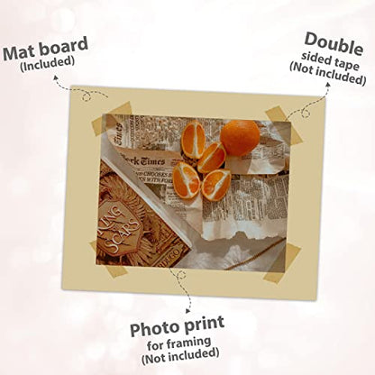 20 Pack 5x7 Uncut Photo Mat Matboards