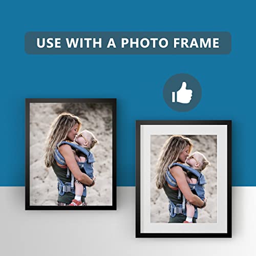 10 Pack Pre Cut 11x14 White Picture Mats for 8x10 Photos