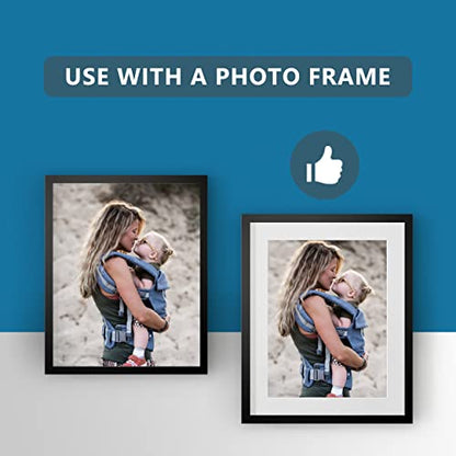 10 Pack Pre Cut 11x14 White Picture Mats for 8x10 Photos