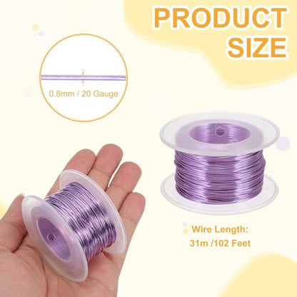 20 Gauge 0.8mm Anodized Aluminum Wire for Jewelry Craft Making