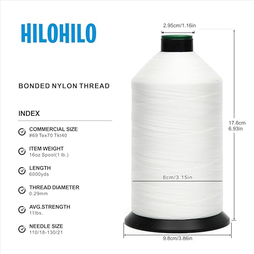 Extra Strong Bonded Nylon Thread #69 Tex70