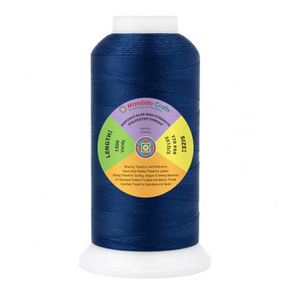 Airforce Blue Tex 70 Upholstery Polyester Heavy Duty Thread