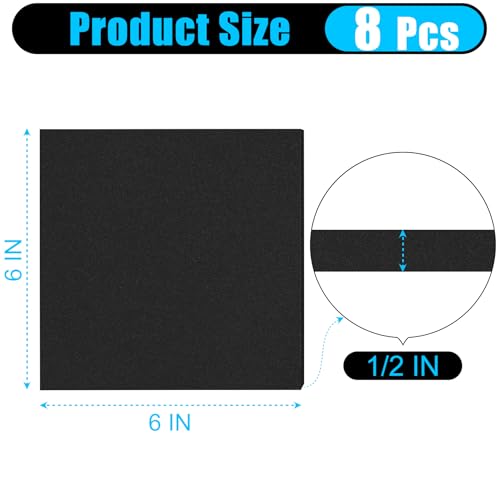 8 PCS Adhesive Foam Padding Sheets Closed Cell Neoprene Foam Sheet 1