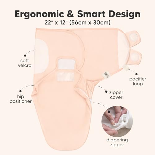 Newborn Swaddles with Zippers (3 Count)
