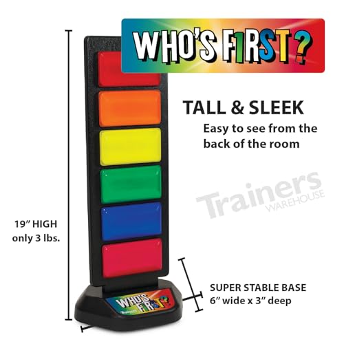 Who's First? v3 Wireless Game 6 Buzzer System