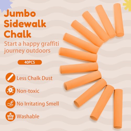 Jumbo Sidewalk Chalk for Kids Outdoor