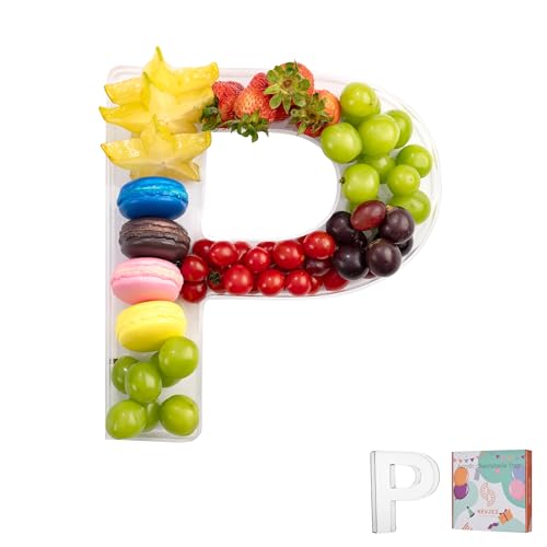11" Clear Acrylic Letter & Number Charcuterie Tray