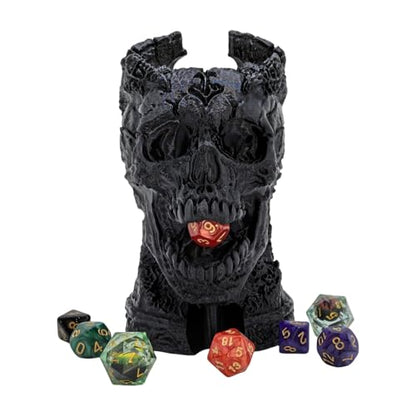 Dark Skull Dice Tower Dungeons and Dragons RPG abletop Roleplaying Game Jail D&D (7 Count)