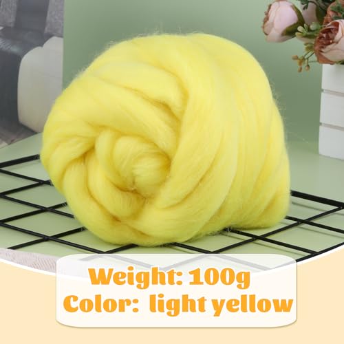 3.53oz Needle Felting Wool Roving Wool for Felting Wool Felting Supplies