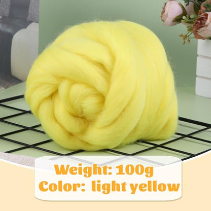 3.53oz Needle Felting Wool Roving Wool for Felting Wool Felting Supplies