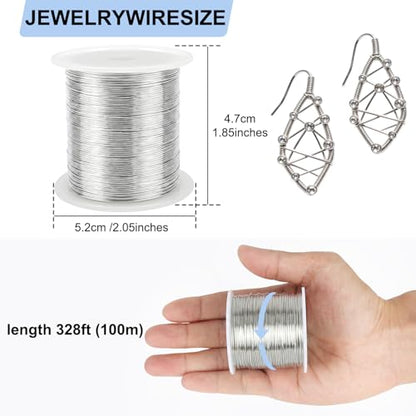 328ft 26 Gauge Jewelry Wire Copper Bendable (328 Foot)
