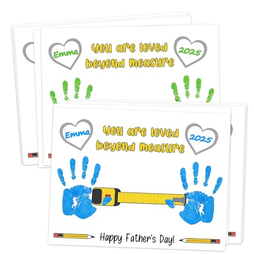 Handprint Kit with Tape Measure Design for Fathers Day
