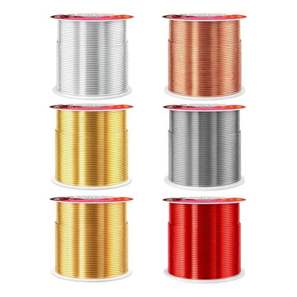 20 GA Gray Copper Red Assorted Anodized Aluminum Craft Wire
